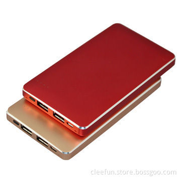 Polymer battery power bank, 6000mah, metal case, top quality, suitable for corporate gift